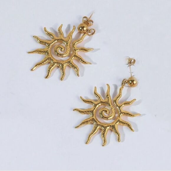 Boho sun earrings #1382 - Picture 1 of 4